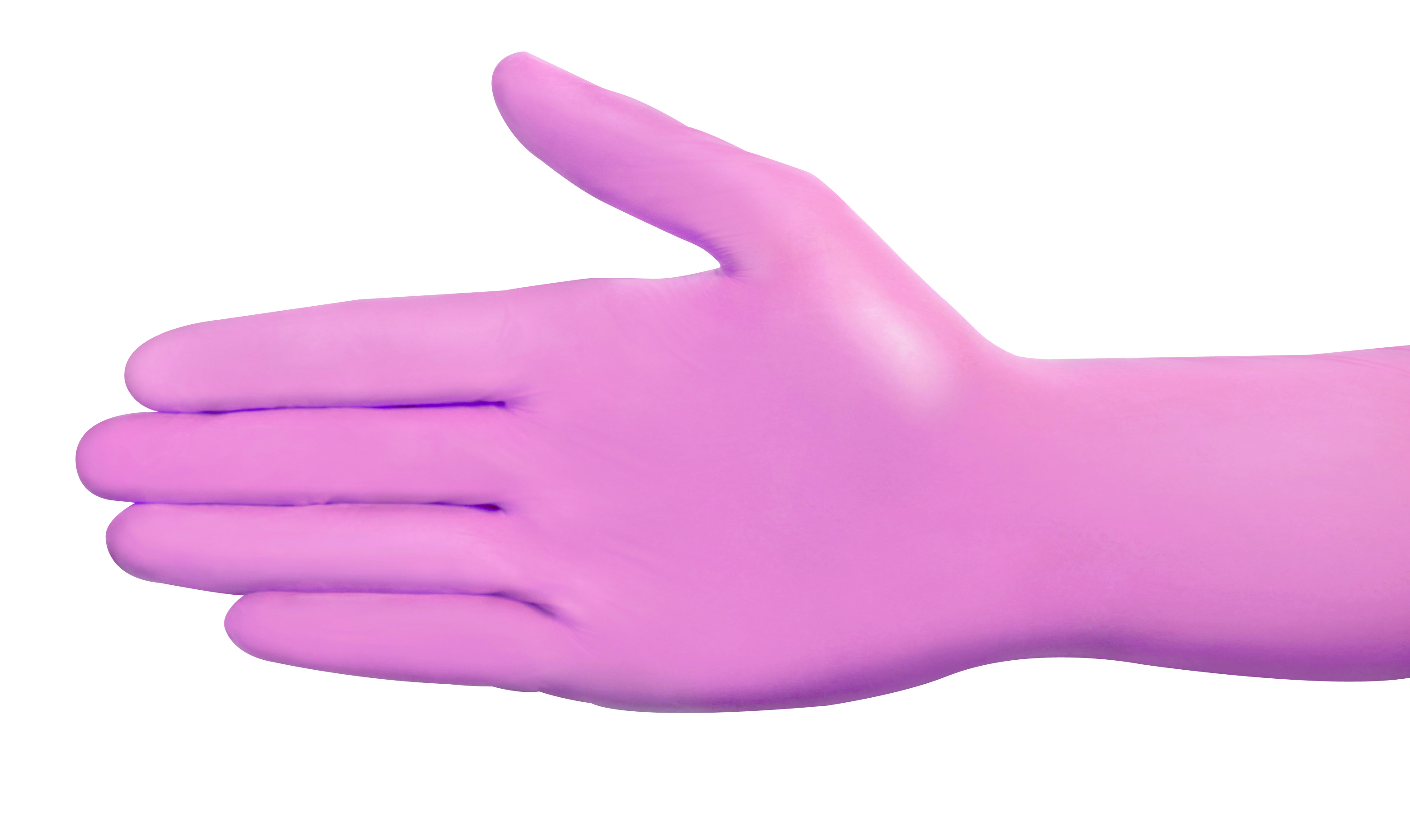 AMPRI-Hygiene, Einweg-Nitril-Untersuchungs-Handschuhe, Einmalhandschuhe, STYLE STRAWBERRY, puderfrei, rosa, VE = 10 Pkg. á 100 Stück