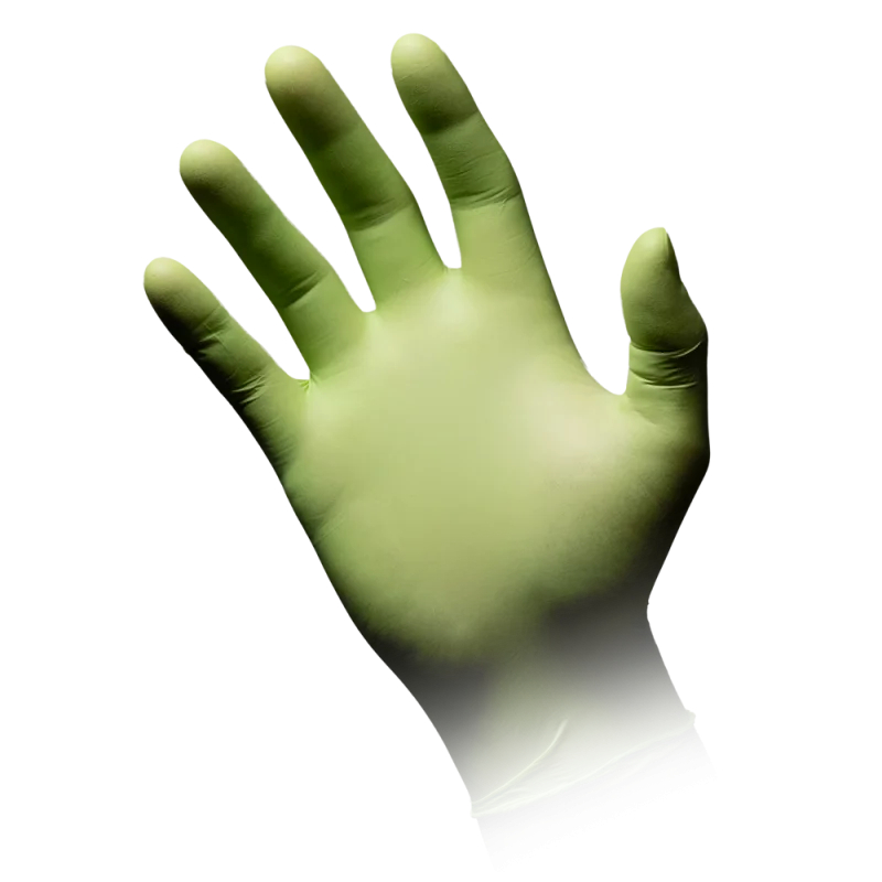 AMPRI-Einwegschutz, Einweg-Nitril-Untersuchungs-Handschuhe, Einmalhandschuhe, STYLE APPLE, puderfrei, apfelgrün, VE = 10 Pkg. á 100 Stück