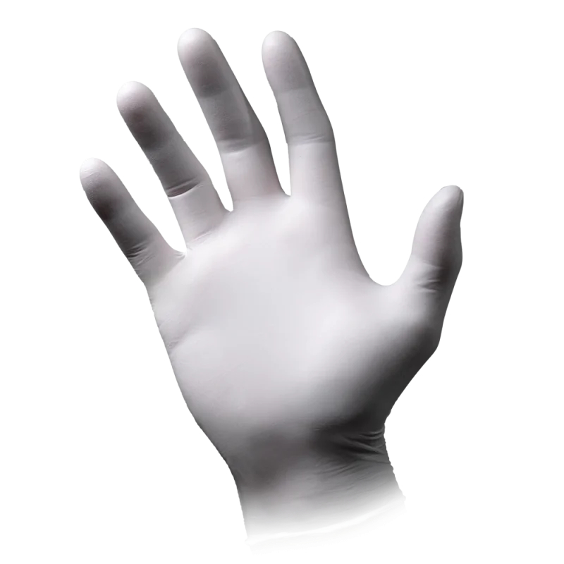AMPRI-Einwegschutz, Einweg-Nitril-Untersuchungs-Handschuhe, Einmalhandschuhe, ECO PLUS, puderfrei, weiß, VE = 1 Pkg. á 100 Stück, weiß,