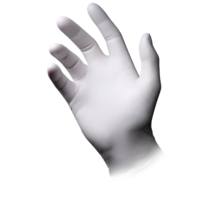 AMPRI-Einwegschutz, Einweg-Nitril-Untersuchungs-Handschuhe, Einmalhandschuhe, ECO PLUS, puderfrei, weiß, VE = 1 Pkg. á 100 Stück, weiß,