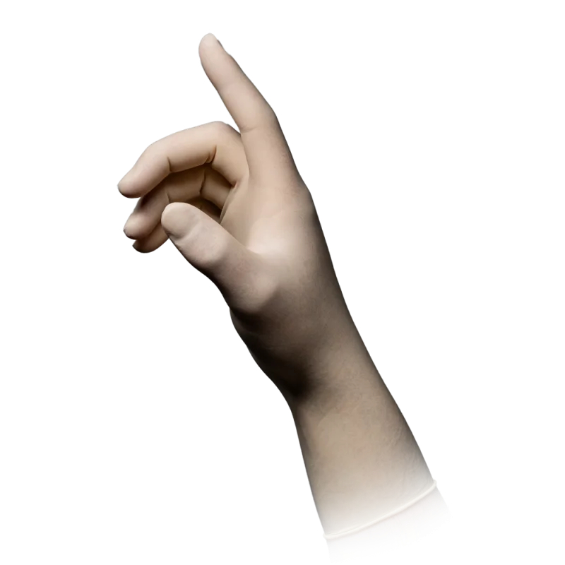 AMPRI-Einwegschutz, Einweg-Latex-Untersuchungs-Handschuhe, Einmalhandschuhe, MED COMFORT 300, puderfrei, weiß, VE = 10 Pkg. á 100 Stück