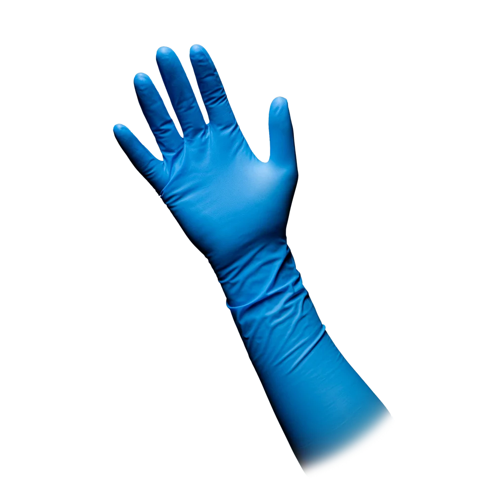 AMPRI-Einwegschutz, Einweg-Nitril-Handschuhe, Einmalhandschuhe, MED COMFORT BLUE ULTRA 400, puderfrei, blau, VE = 20 Pkg. á 50 Stück