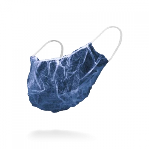 AMPRI-Einwegschutz, Einweg-Bartmasken, MED COMFORT PP BARTMASKE, mit Elastikbändern, VE = Pkg. á 100 Stück, blau