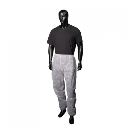 AMPRI-Einwegschutz, Einweg-PP-Vlies-Hose, MED COMFORT, VE = 100 Stück, weiß