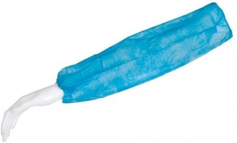 AMPRI-Einwegschutz, Einweg-PP-Ärmelschoner, MED COMFORT, VE = Pkg. á 100 Stück, 220 x 440 mm, weiß