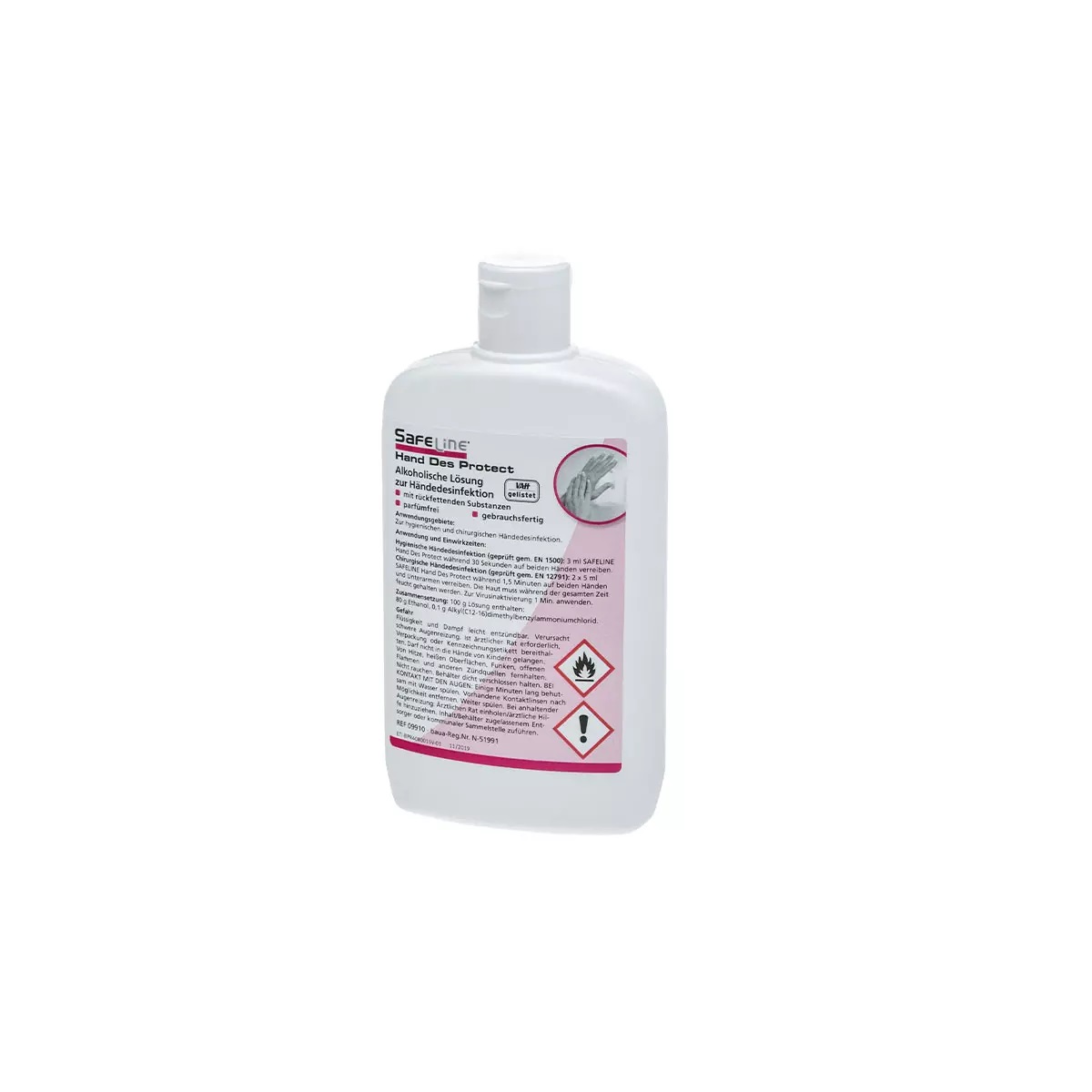 AMPRI-Händedesinfektion, Safeline, Hand Des Protect, VE = 20 Flaschen, 150 ml