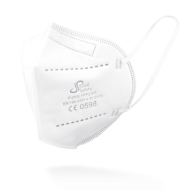 AMPRI-Atemschutz, SolidSafety Filtrierende Halbmaske FFP2 NR, Box á 5 Stk., weiß