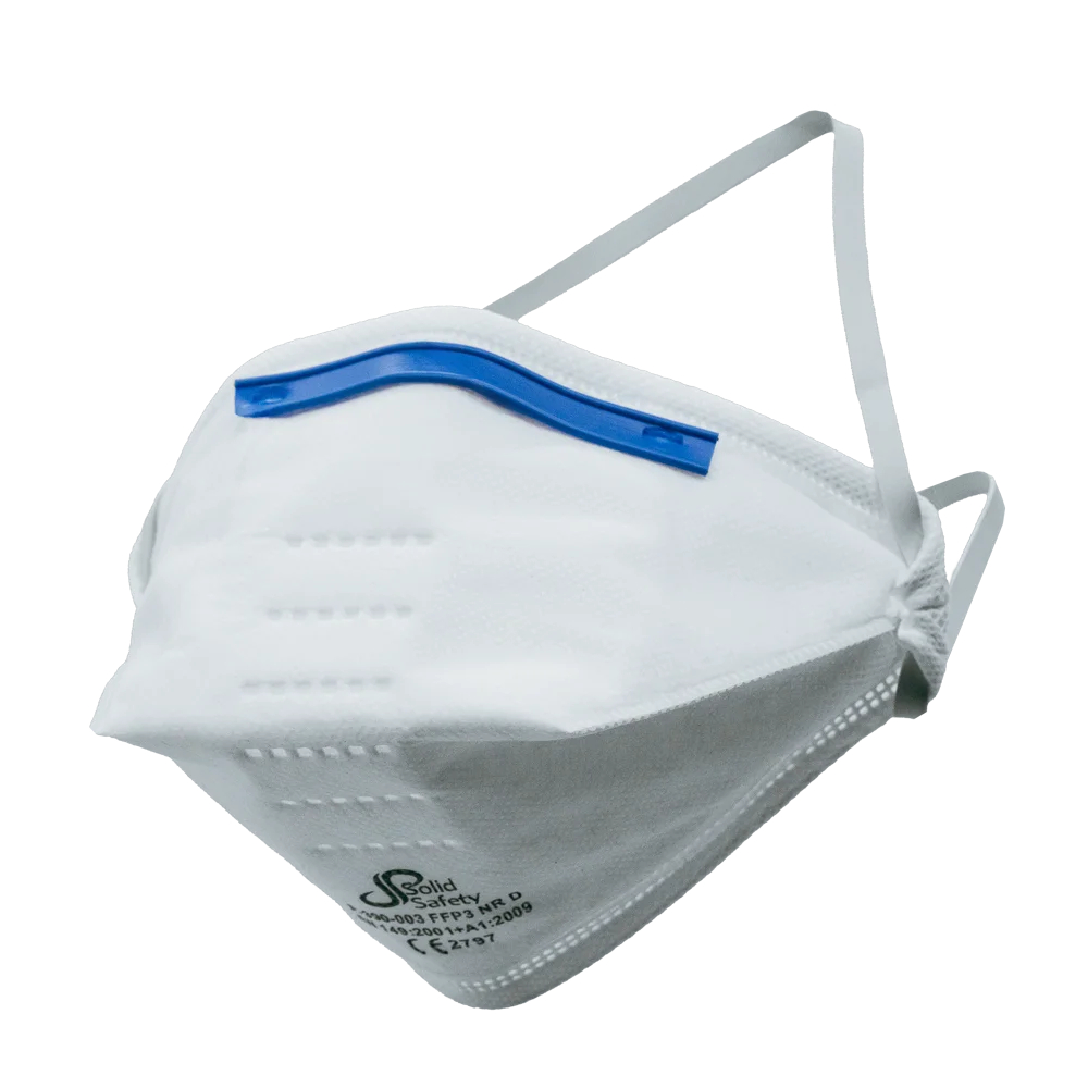 AMPRI-Atemschutz, SolidSafety Filtrierende Halbmaske FFP3 flach gefaltet, ohne Ventil