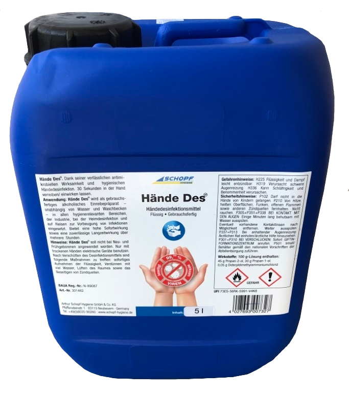 SCHOPF Händedesinfektion HändeDes IP 5L Kanister