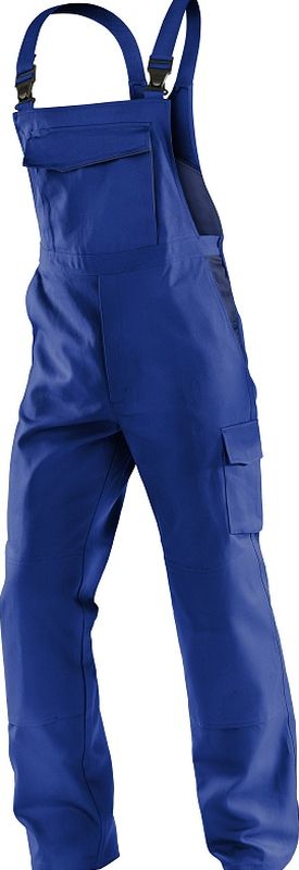 KÜBLER-Workwear-Arbeitshose Berufslatzhose Identiq cotton, BW 285, kornblau/dunkelblau
