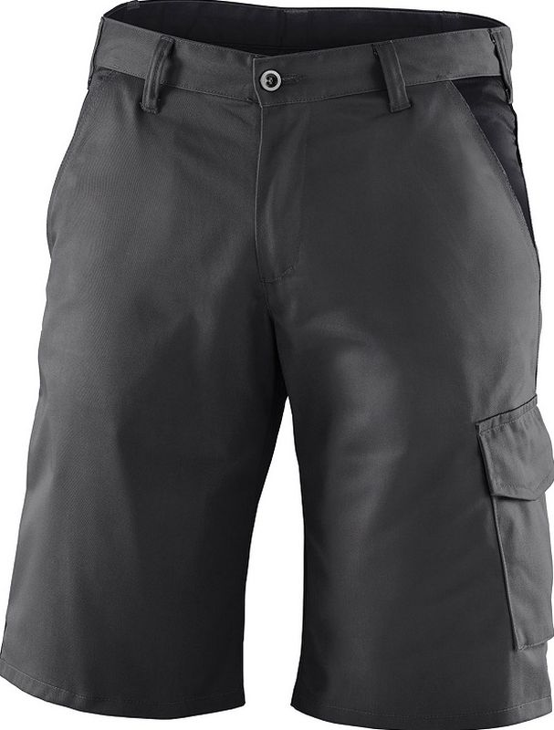 KÜBLER-Workwear Bermuda Arbeitsshorts Berufsshorts Shorts, Identiq mix, 245 g/m², anthrazit/schwarz