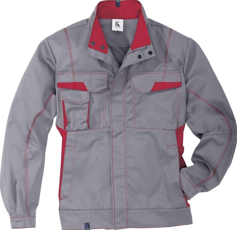 Gr.50 KÜBLER Arbeitsjacke  Berufsjacke Bundjacke, MG 320, mittelgrau
