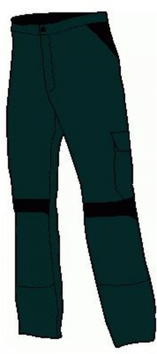 Gr.50 KÜBLER Damenarbeitshose Berufshose Bundhose, Inno Plus Dress, MG 300, anthrazit/schwarz