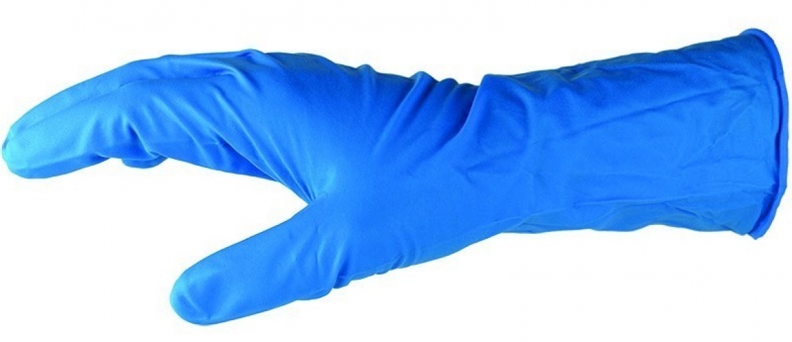FITZNER-Einwegschutz, Einmal-Einweg-Nitrilhandschuhe, ungepudert, High Risk, blau, VE = 50 Stk.