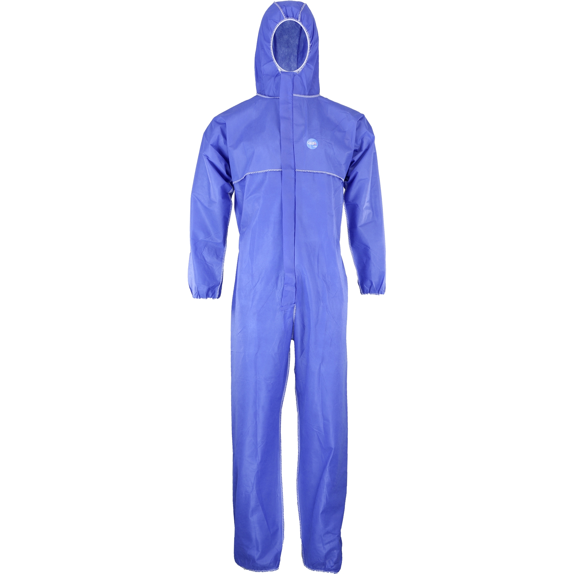 ASATEX-Einwegschutz, CoverTex Einweg-Overall, Schutzanzug, Einmal-Schutzoverall, flammhemmend C-3FR, blau, VE = 50 Stk.