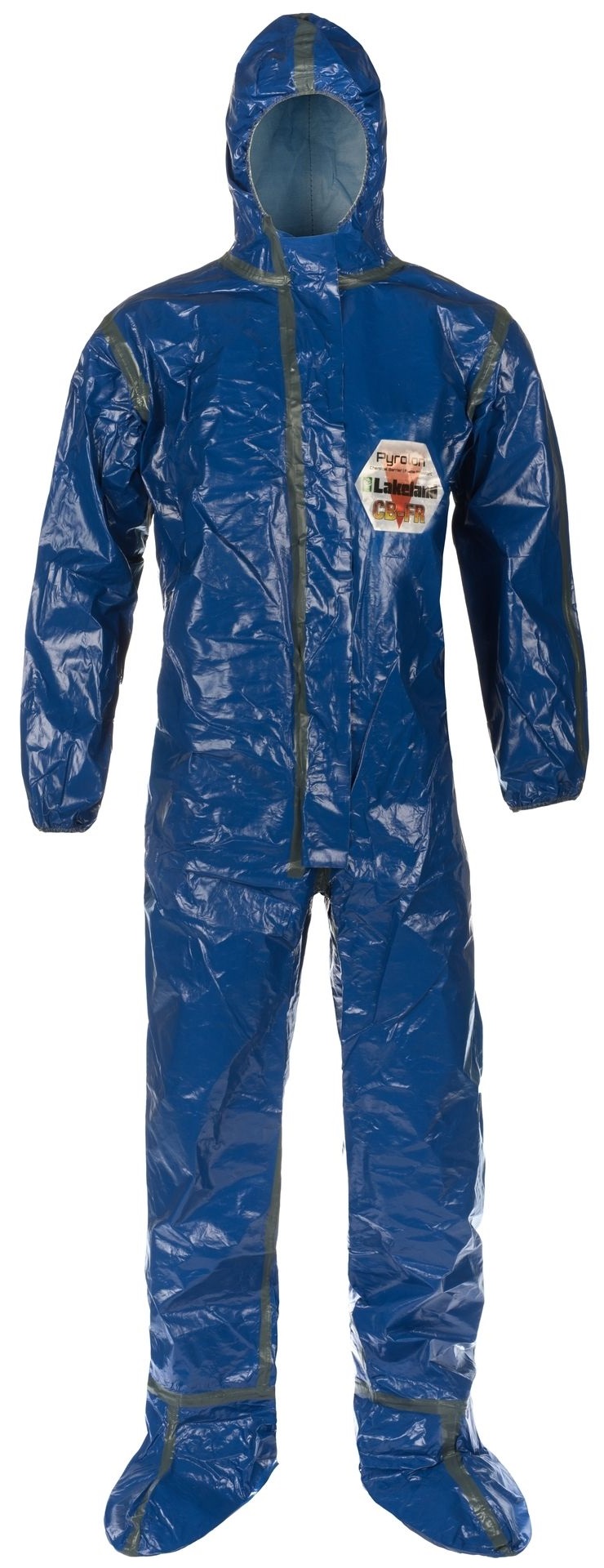 ASATEX-Einwegschutz, Einweg-Overall, Schutzanzug, Einmal-Schutzoverall, flammhemmend CBFR, blau, VE = 1 Stk.