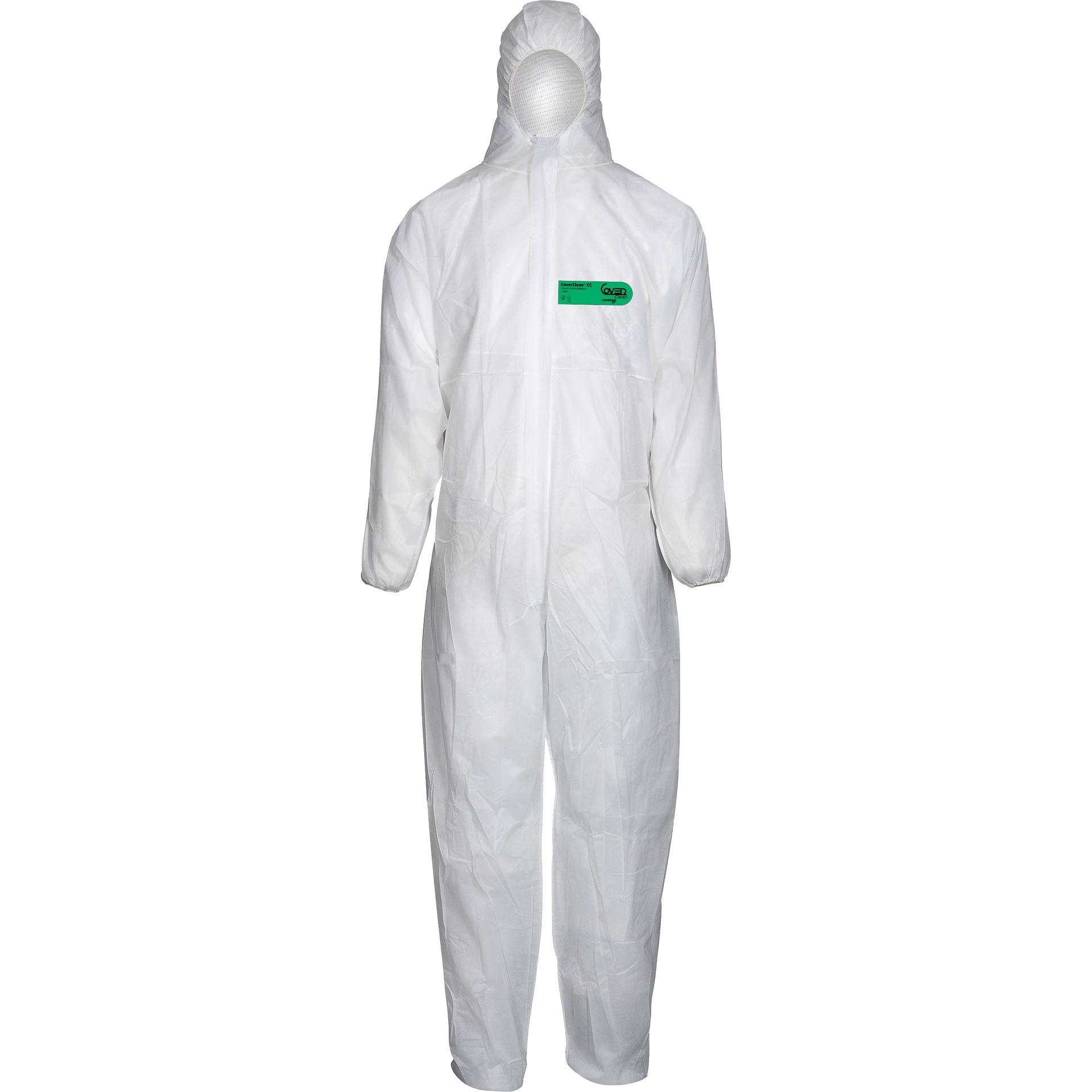 ASATEX-Einwegschutz, CoverClean Einweg-Overall, Schutzanzug, Einmal-Schutzoverall, CC, weiss, VE = 50 Stk.