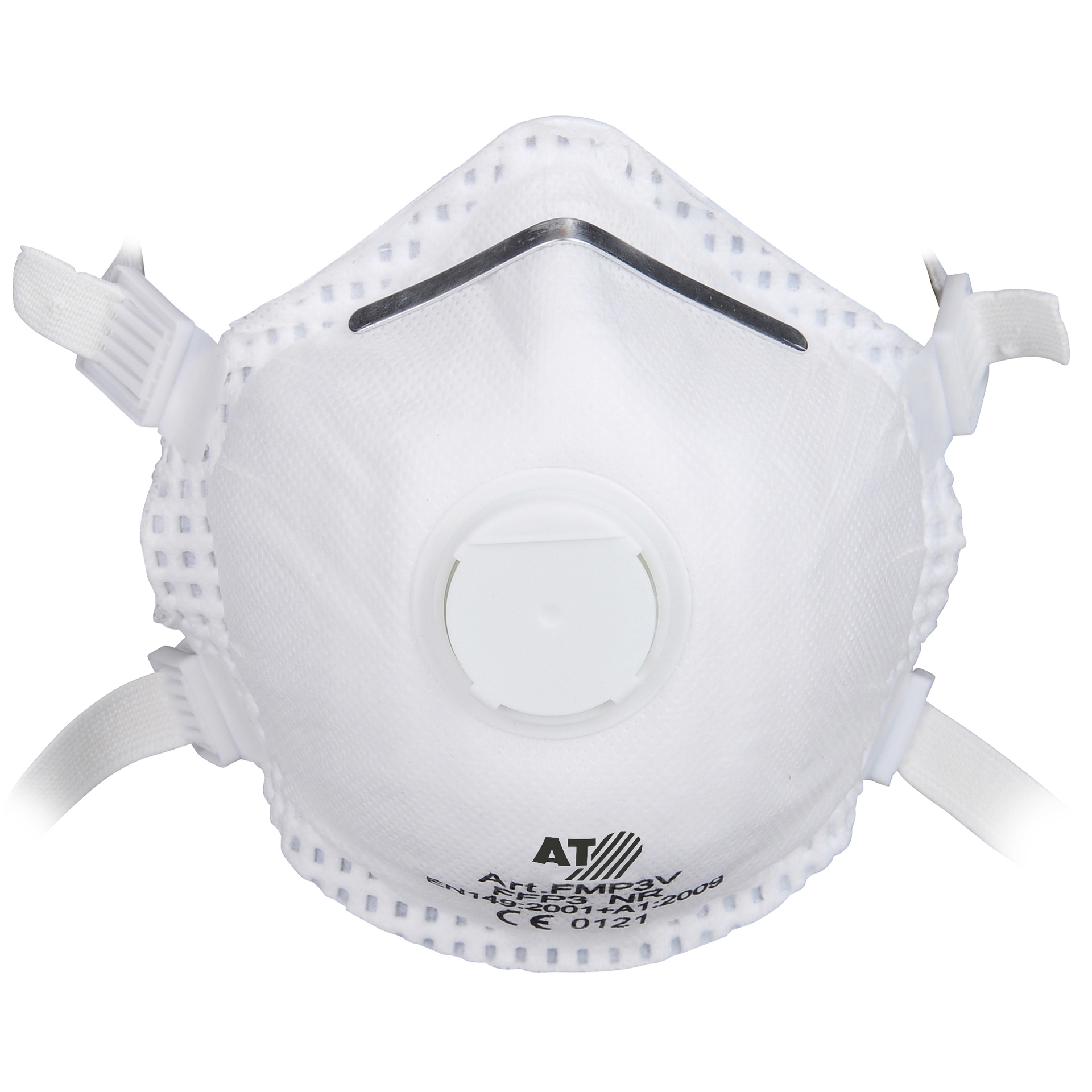 AMPRI-Atemschutz, Feinstaubmaske FFP3 NR D FMP3V, weiss, VE = 60 Stk.