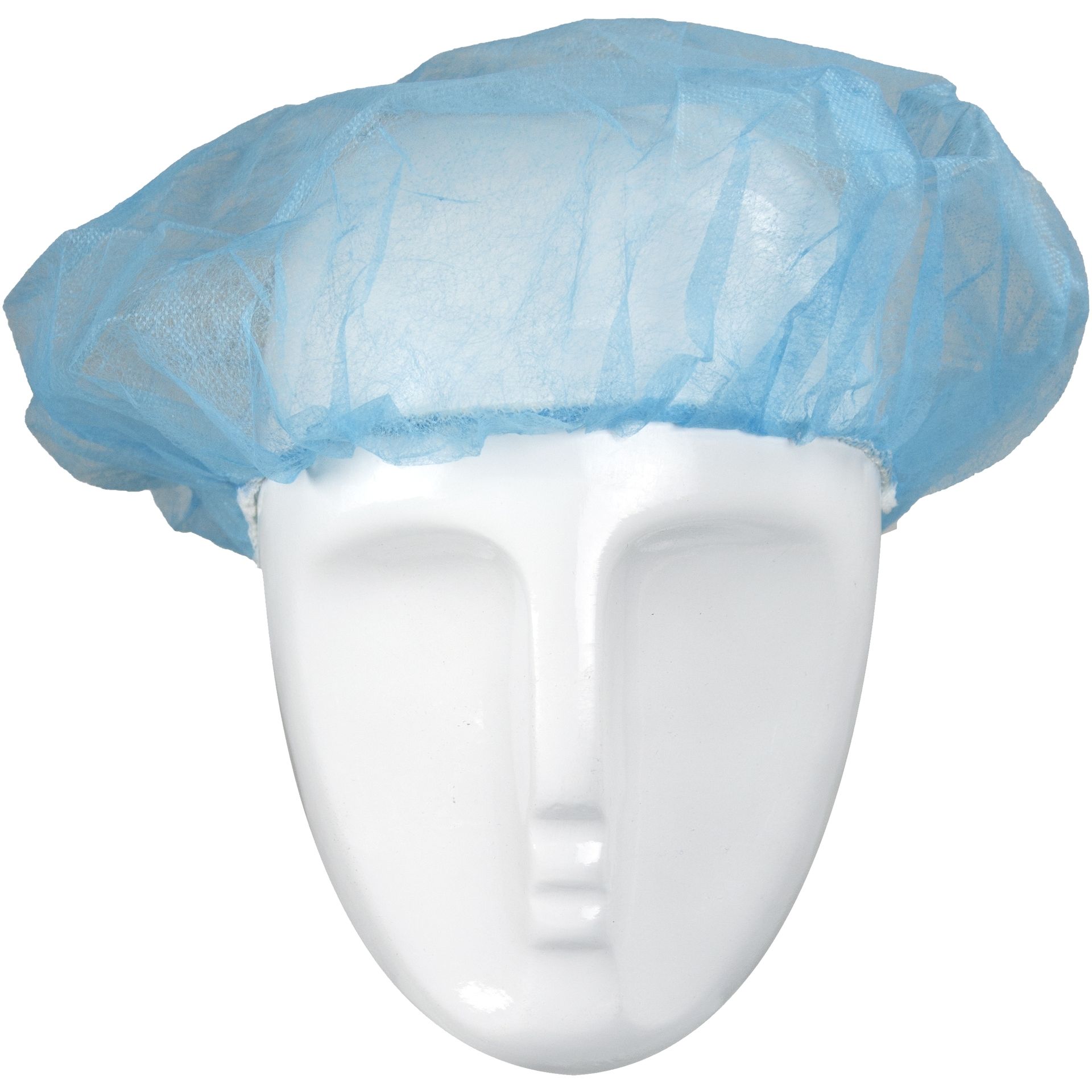 ASATEX-Hygiene, Einweg-Kopfhaube Barettform H52B, blau, VE = 10 Pkg. á 100 Stk.