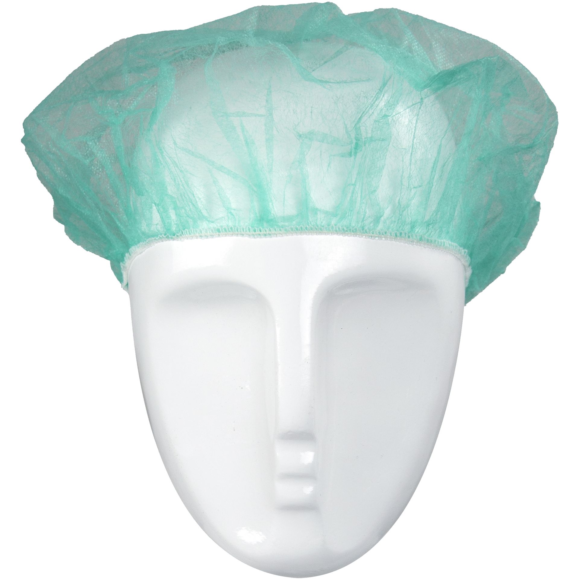 ASATEX-Hygiene, Einweg-Kopfhaube Barettform H52G, grün, VE = 10 Pkg. á 100 Stk.