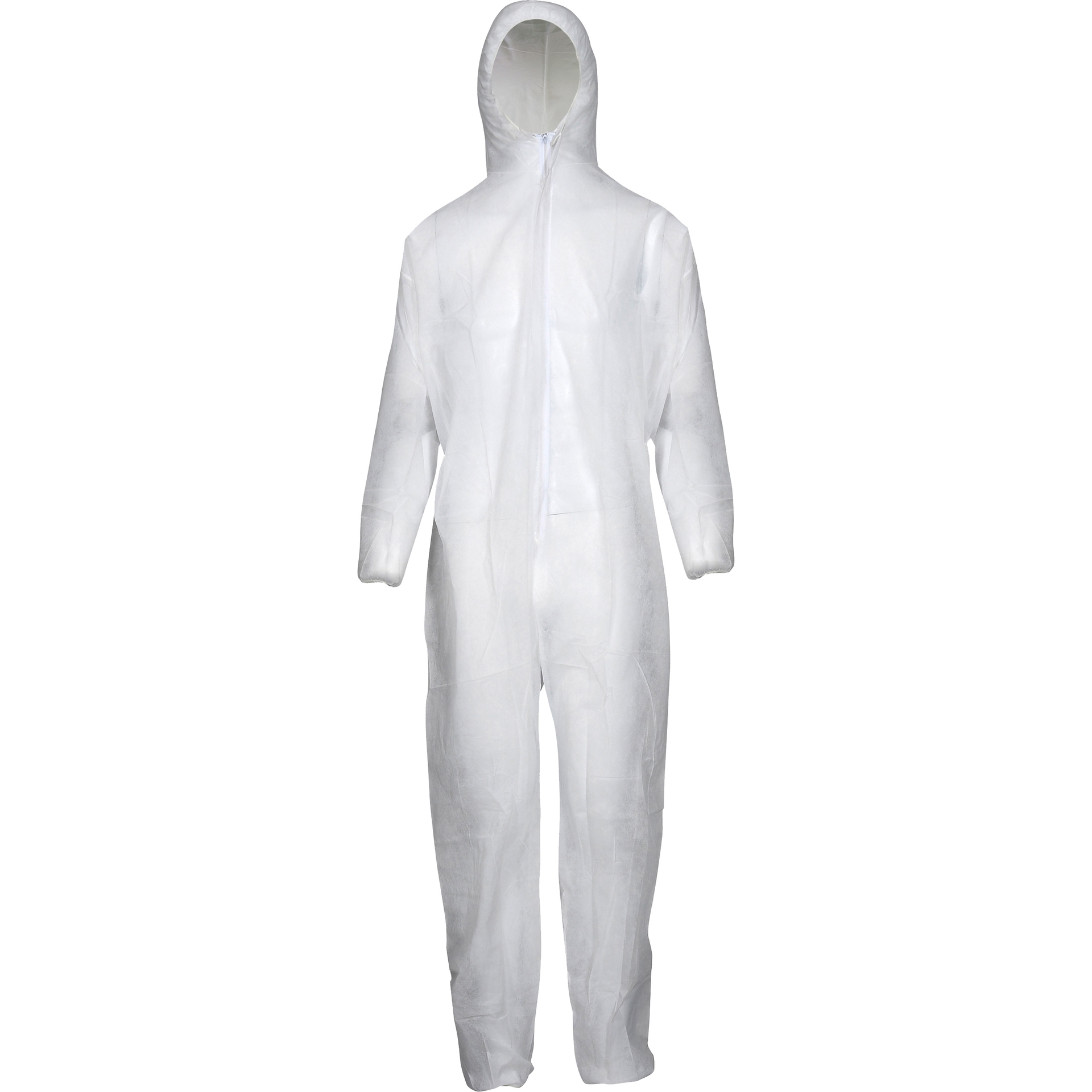 ASATEX-Einwegschutz, Polypropylen Einweg-Overall, Schutzanzug, Einmal-Schutzoverall, beschichtet PP-1PE, weiss, VE = 50 Stk.