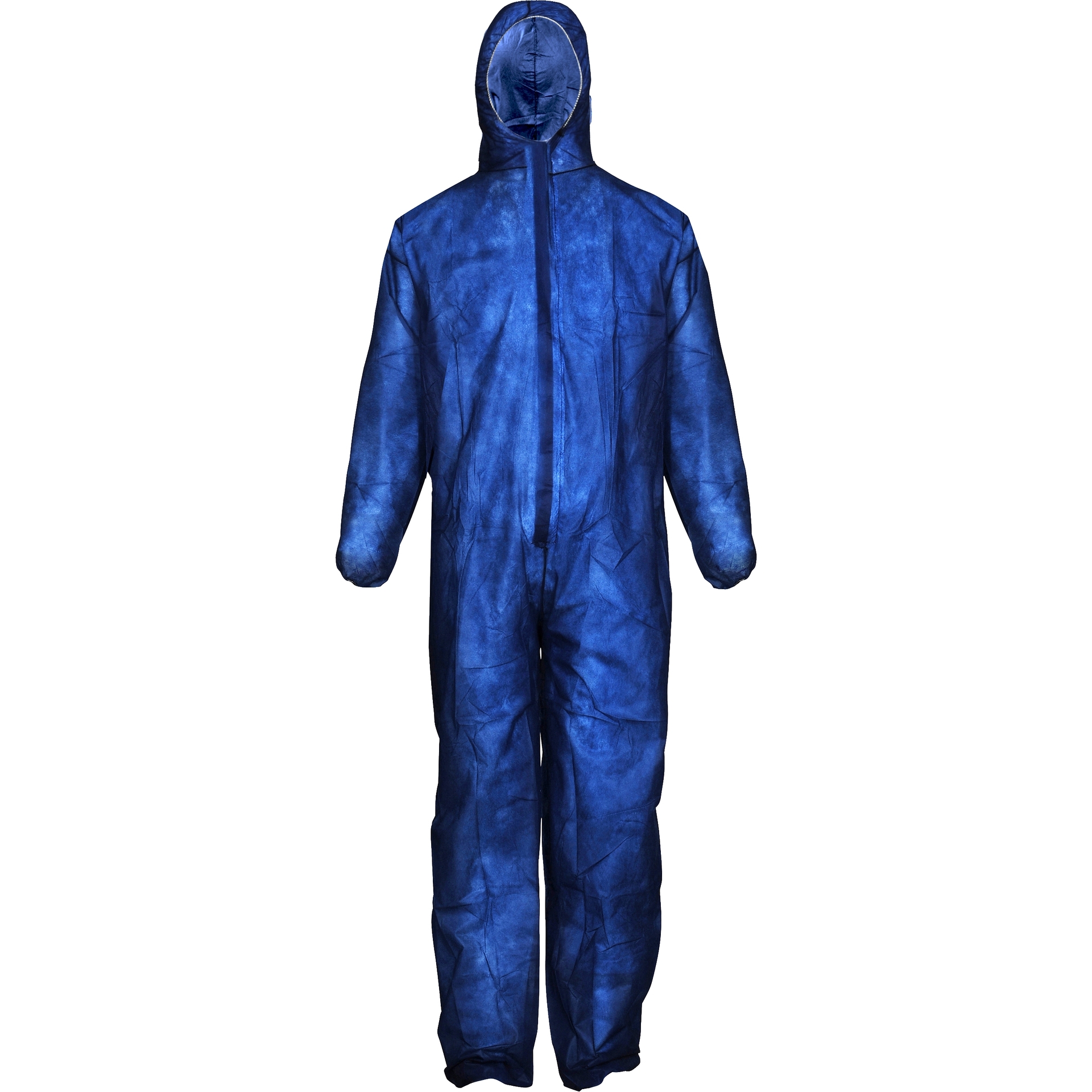 ASATEX-Einwegschutz, Polypropylen Einweg-Overall, Schutzanzug, Einmal-Schutzoverall, PP-3, blau, VE = 50 Stk.