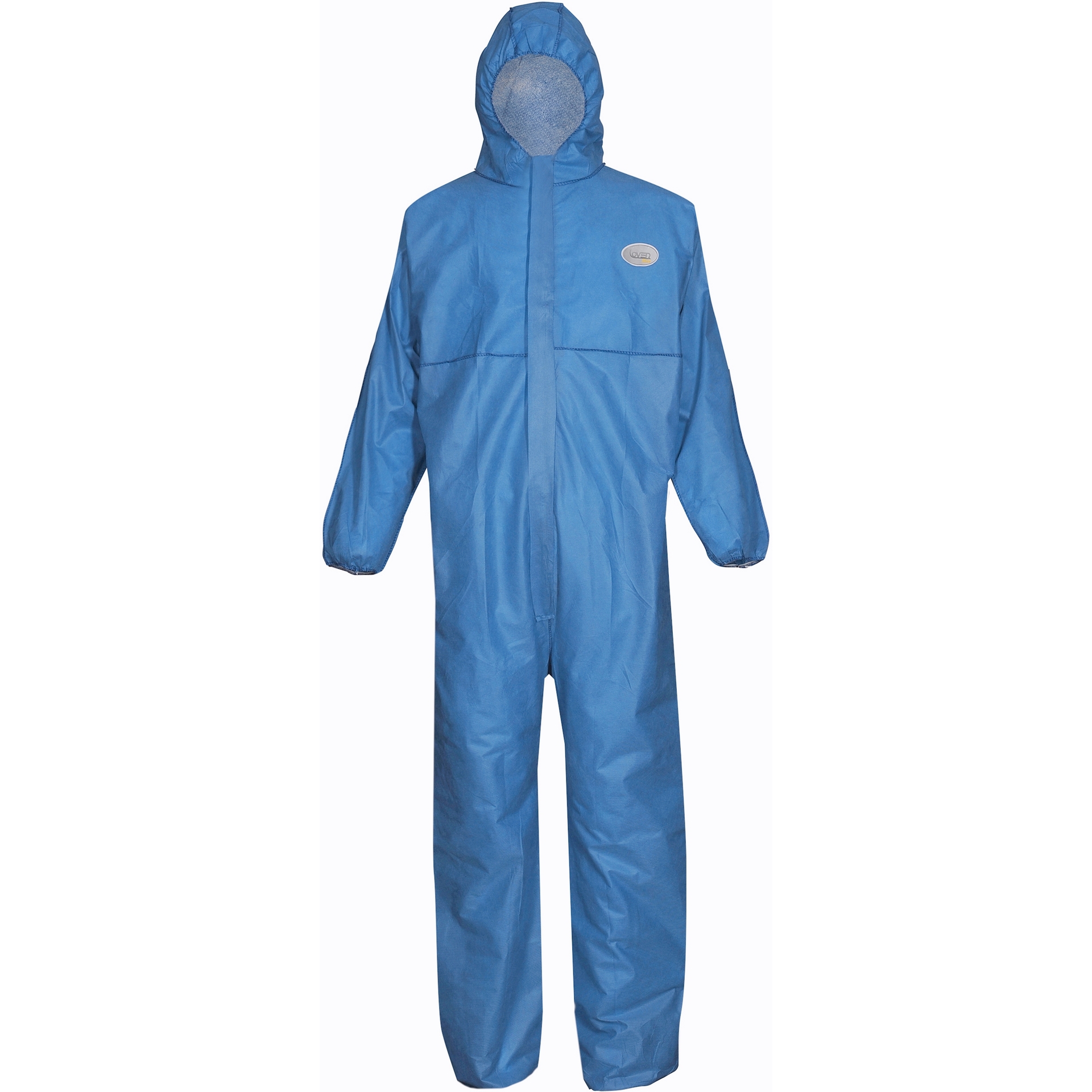 ASATEX-Einwegschutz, CoverBase Einweg-Overall, Schutzanzug, Einmal-Schutzoverall, SMS-3, blau, VE = 50 Stk.