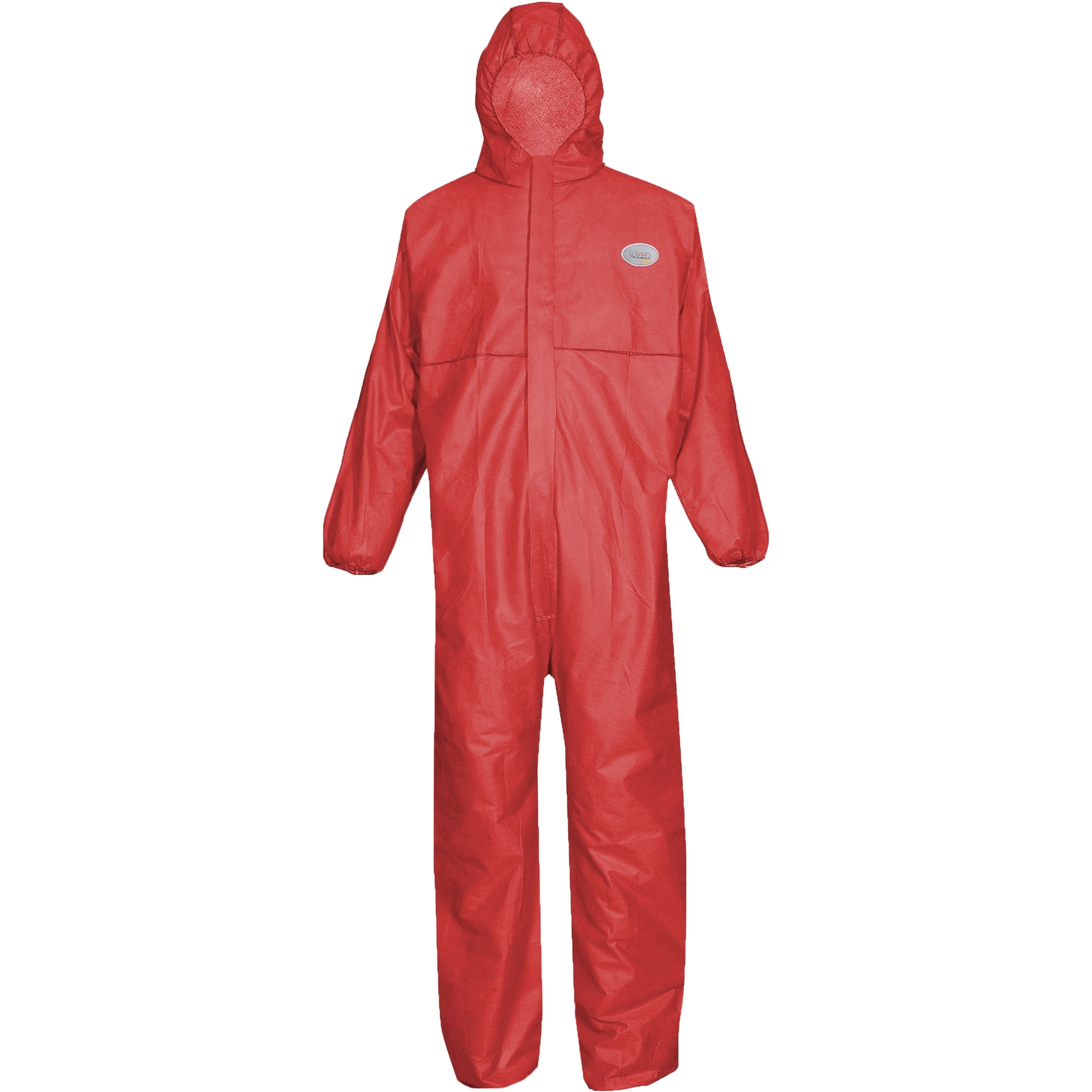 ASATEX-Einwegschutz, CoverBase Einweg-Overall, Schutzanzug, Einmal-Schutzoverall, SMS-4, rot, VE = 50 Stk.
