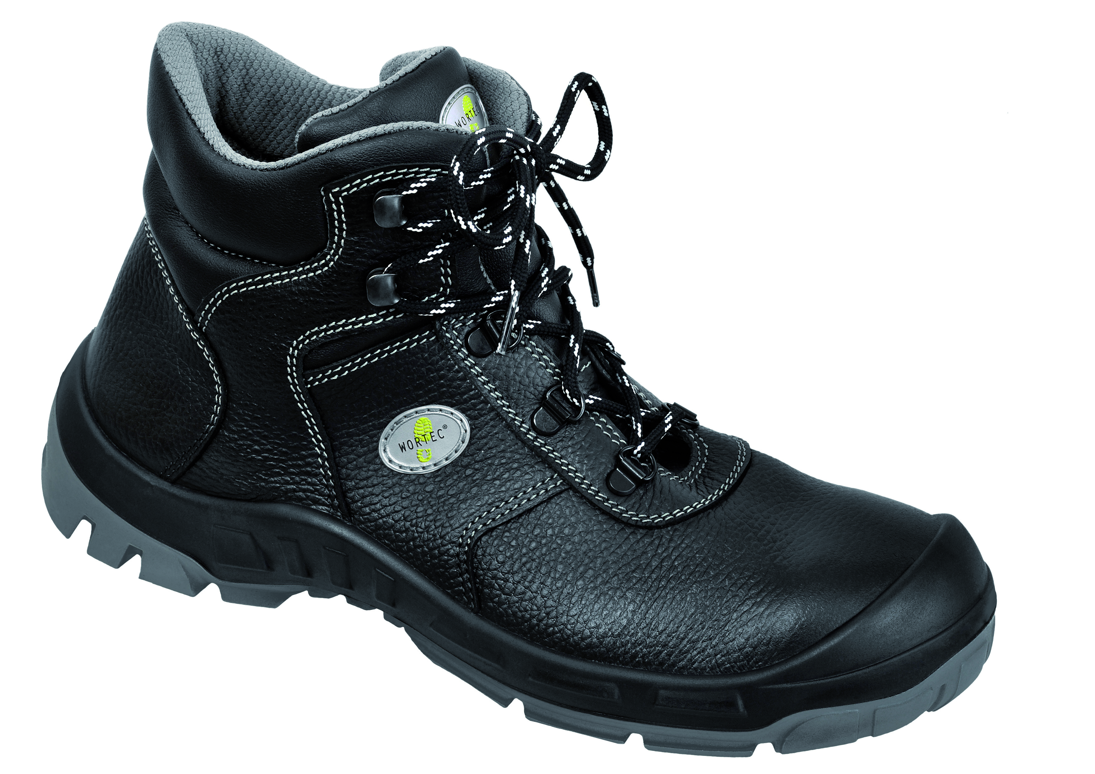 WORTEC-Footwear-ACHIM, S2-Sicherheits-Arbeits-Berufs-Schuhe, Schnürstiefel, schwarz