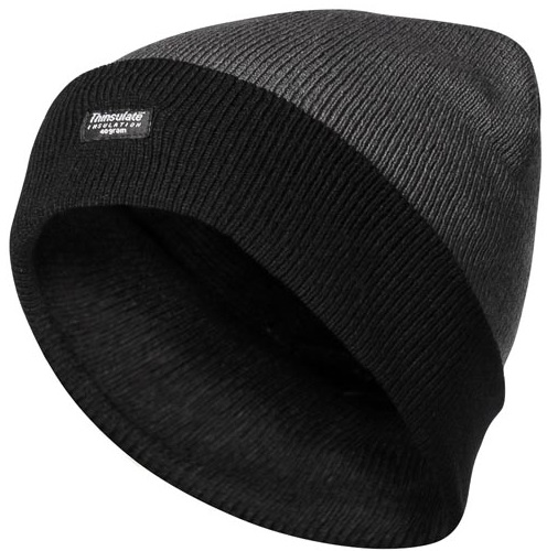 FELDTMANN-Kälteschutz,  PSA-Kopfschutz, Thinsulate-Winter-Mütze, JULIAN, grau/schwarz
