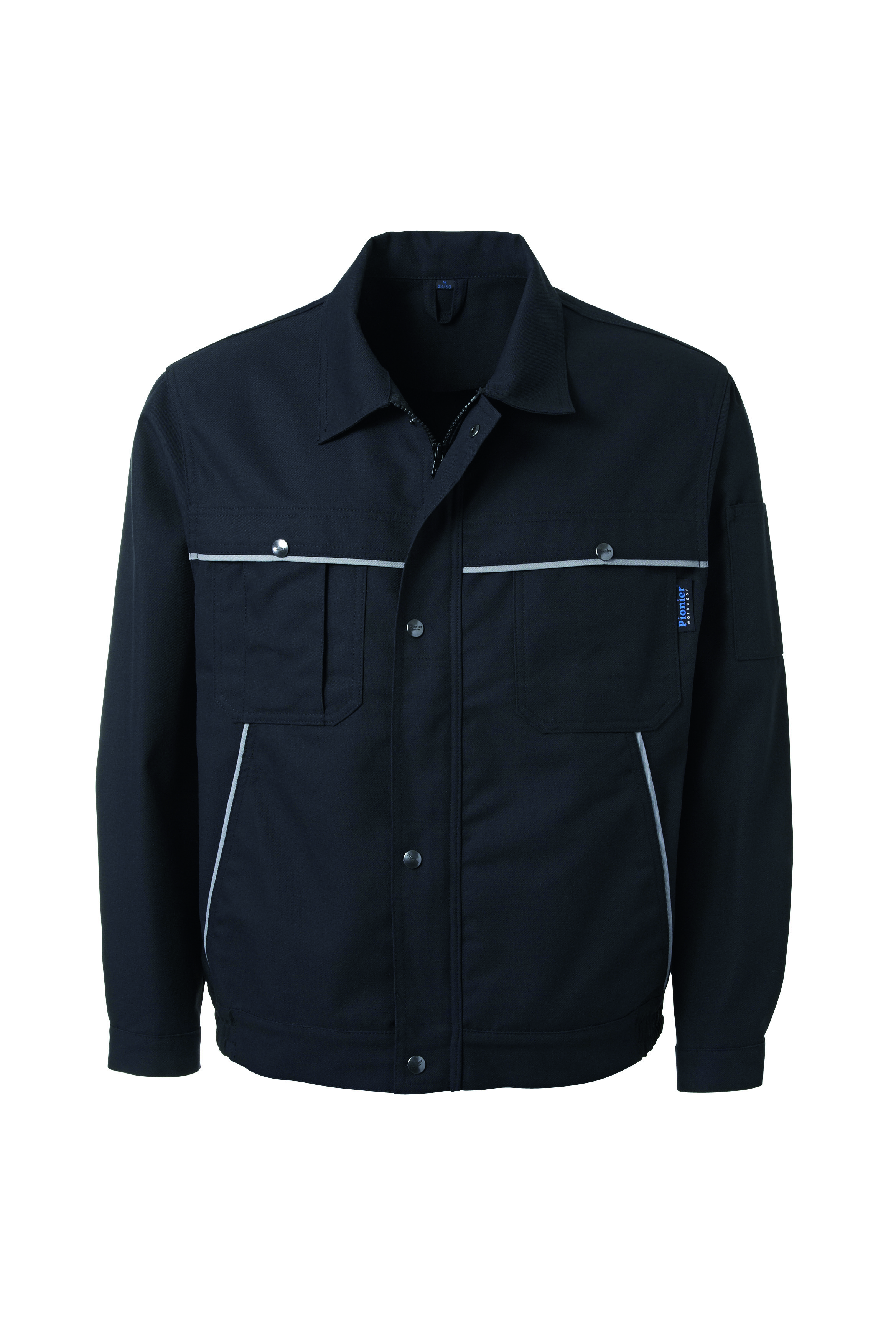 Gr.102 PIONIER Blousonjacke Arbeitsjacke Berufsjacke Schutzjacke Arbeitskleidung Berufskleidung TOP COTTON IMAGE schwarz grau ca 300g