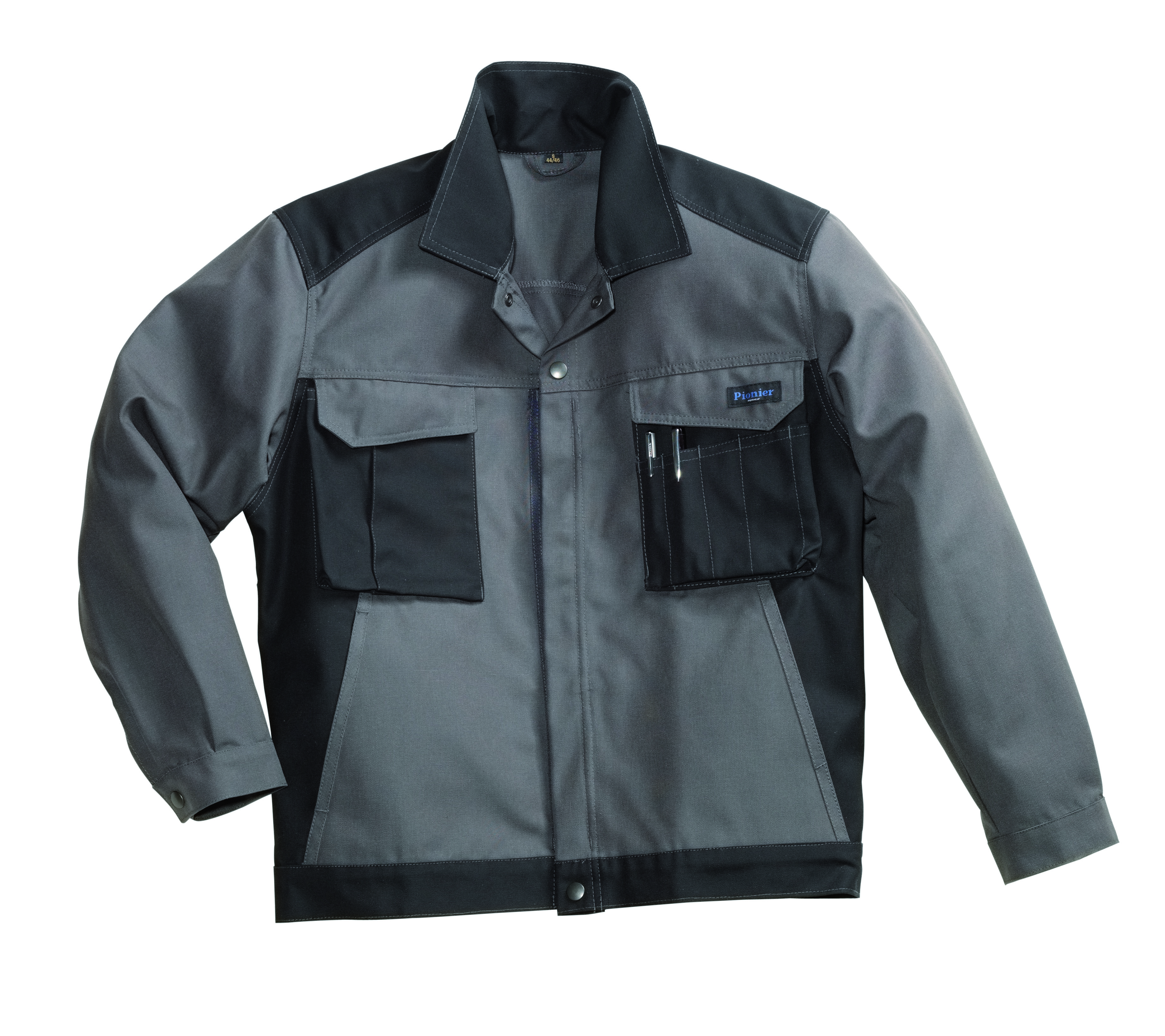 Gr.XL PIONIER Blousonjacke Arbeitsjacke Berufsjacke Schutzjacke Arbeitskleidung Berufskleidung CANVAS BLACKLINE grau schwarz ca 310g