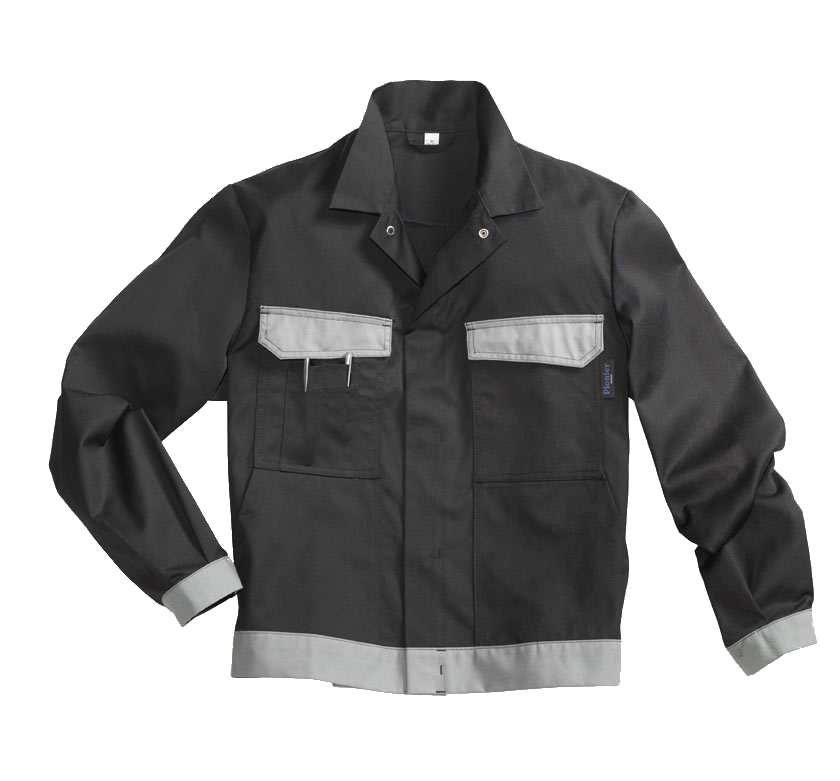 PIONIER Bundjacke Arbeitsjacke Berufsjacke Schutzjacke Arbeitskleidung Berufskleidung schwarz grau