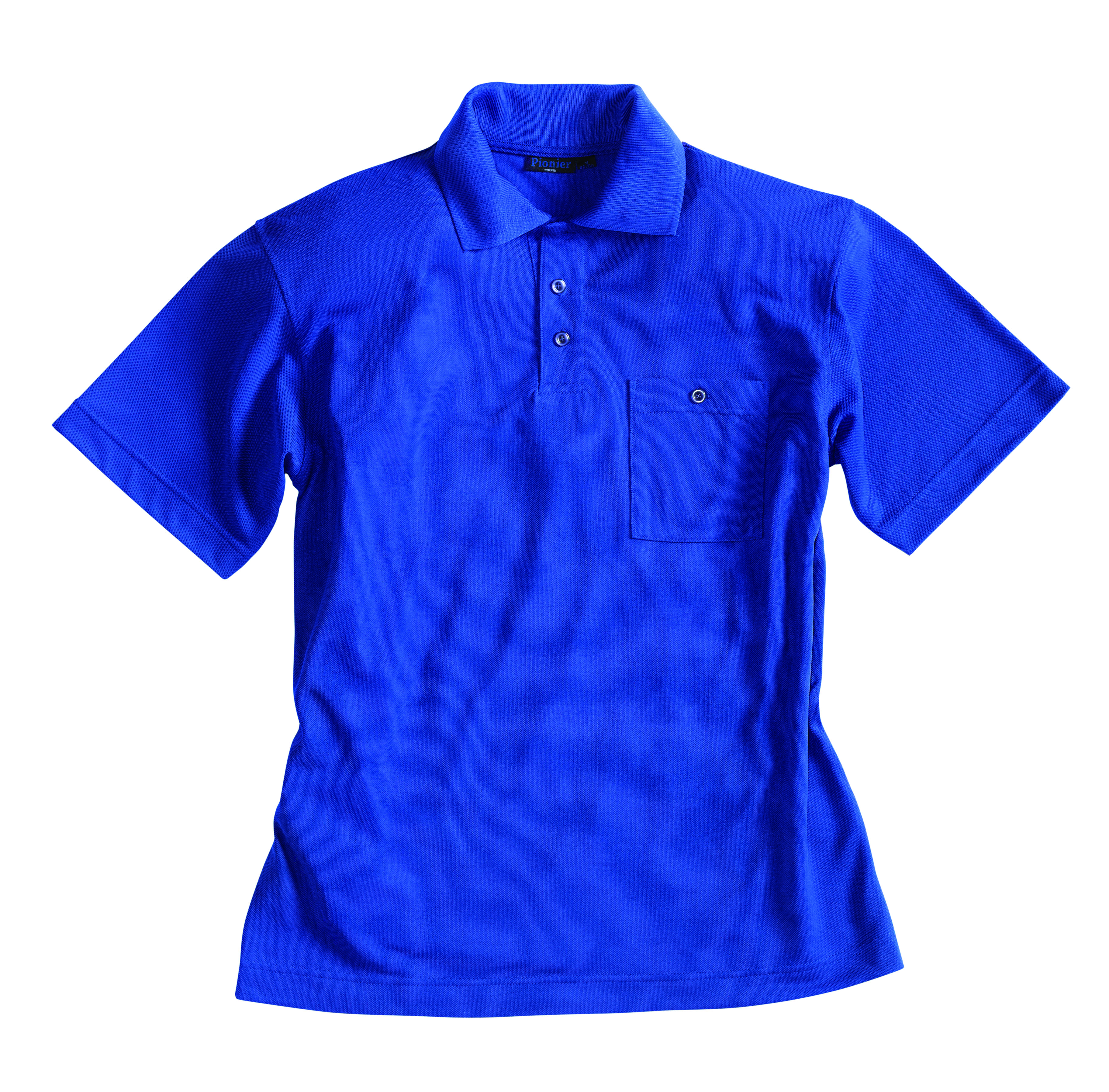 Gr.L PIONIER Funktions Poloshirt Arbeitsshirt Berufsshirt Arbeitskleidung kornblau
