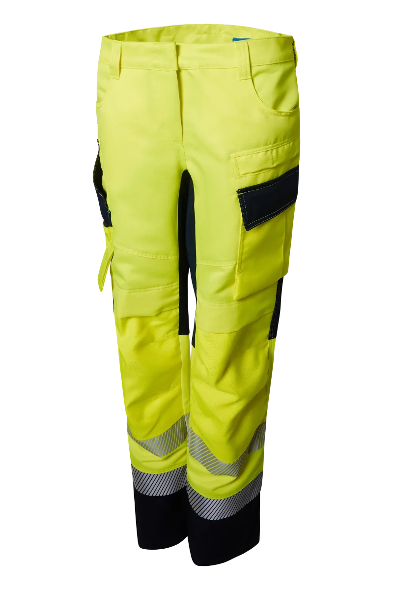 Pionier-PW Hi-Vis 250 Bundhose Damen, High Visible Yellow/Dress Blues
