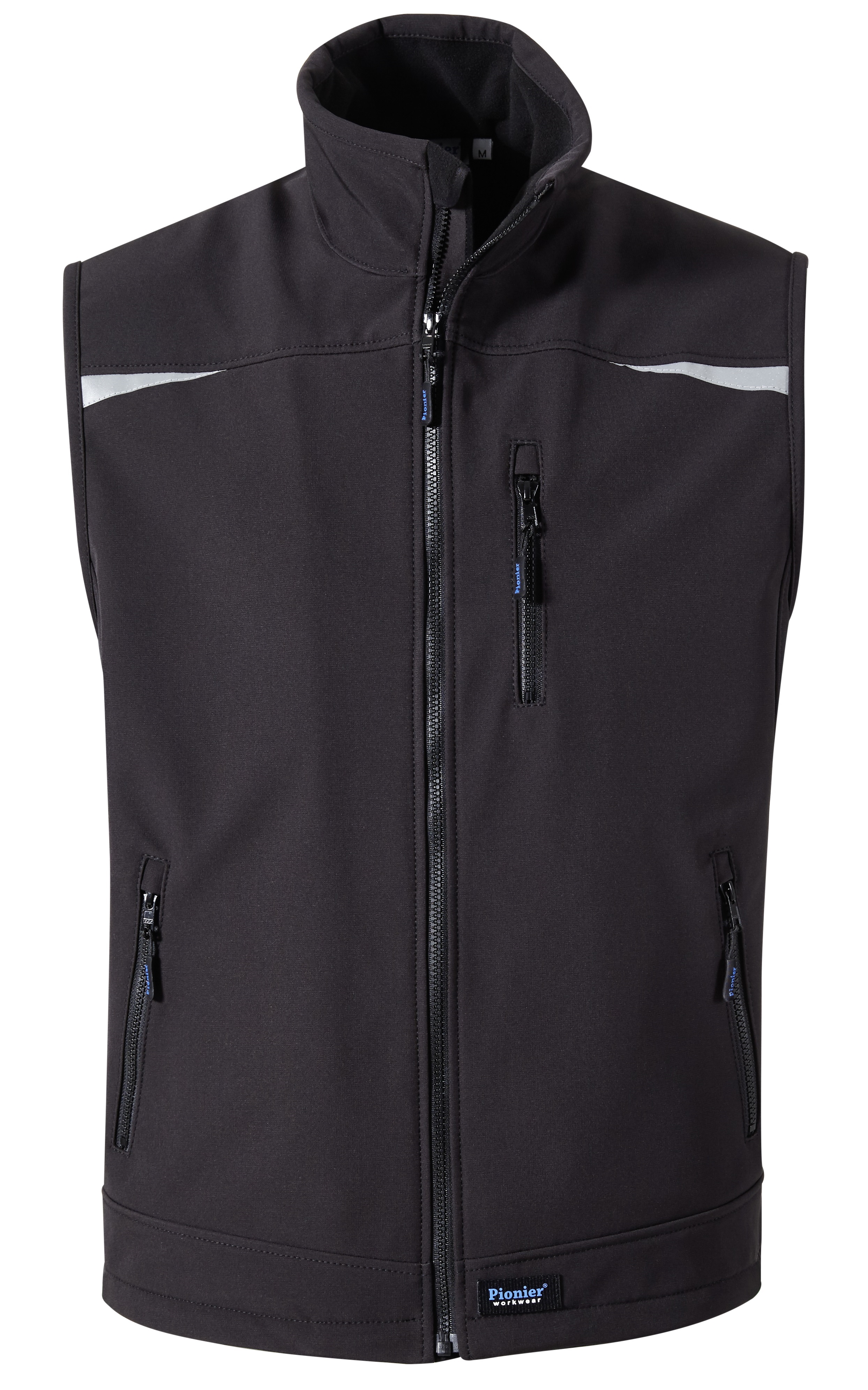 Pionier-Kälteschutz, Winter-Arbeits-Berufs-Softshell-Weste, OUTDOOR, schwarz