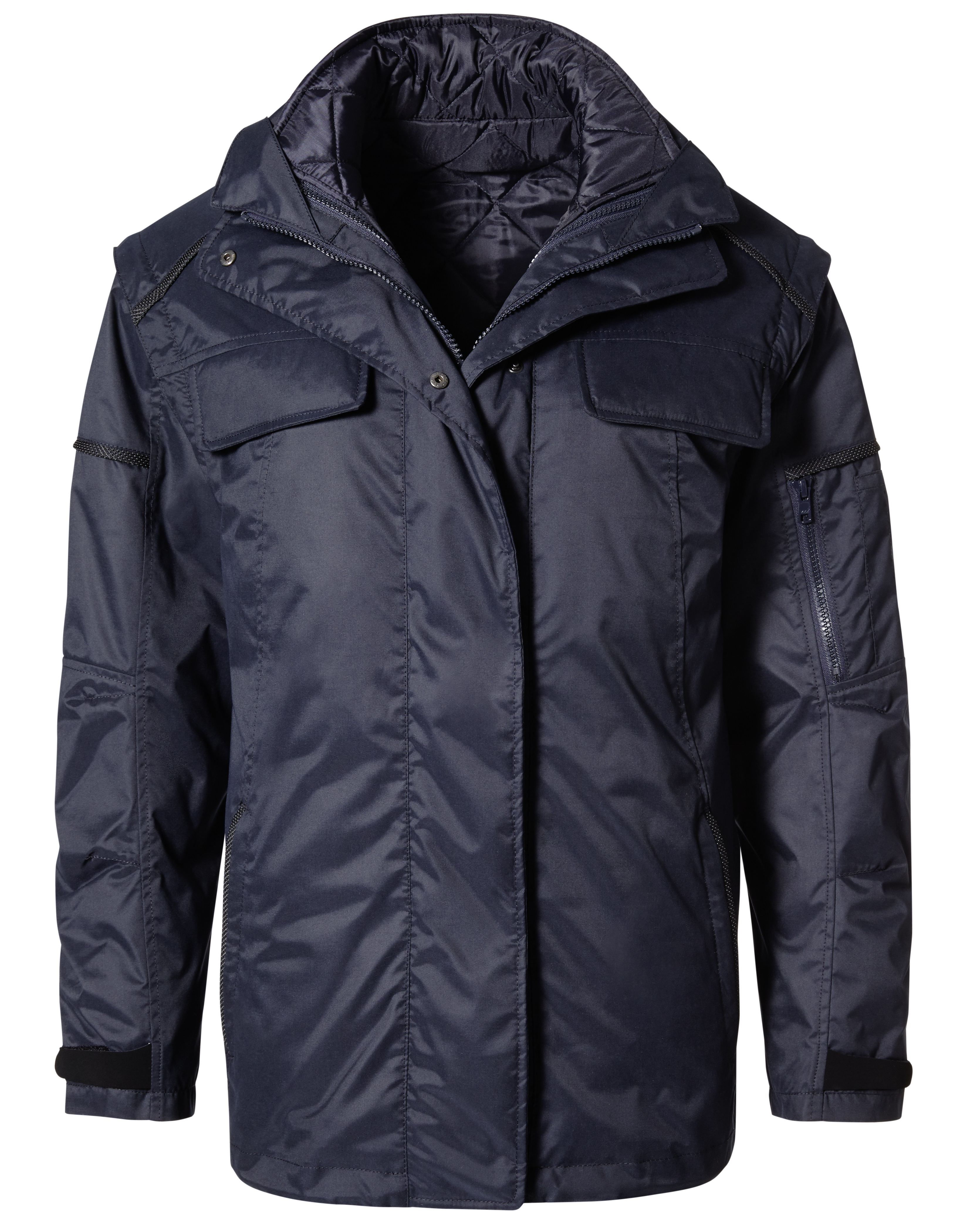 Pionier-Kälteschutz, Damen-Winter-Wetter-Arbeits-Berufs-Jacke, 3-in-1-Blousonjacke, OUTDOOR, marine