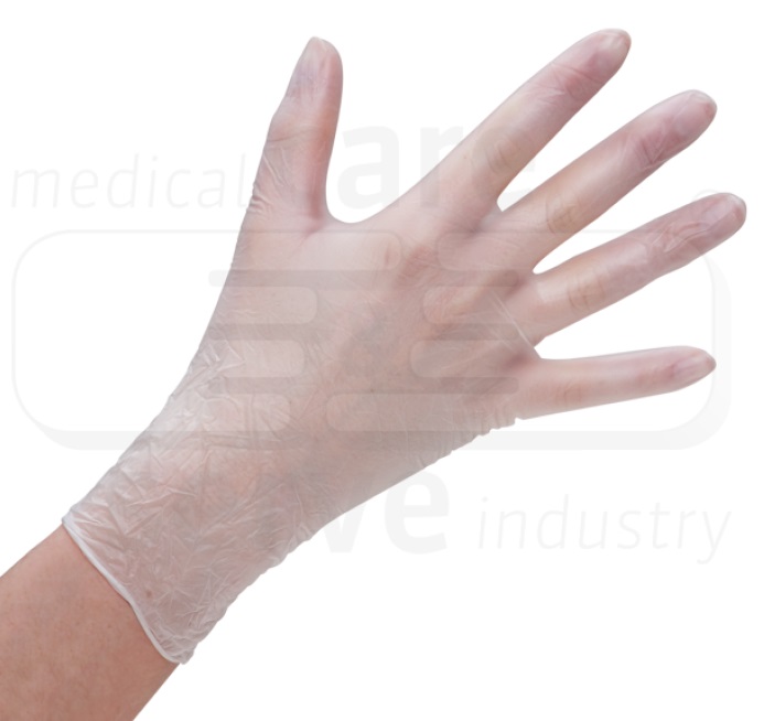 care&serve-Hygiene,  Einmal-Einweg-Vinyl Handschuhe, puderfrei, Premium plus, weiß, Pkg á 100 Stück, VE: 10 Pkg