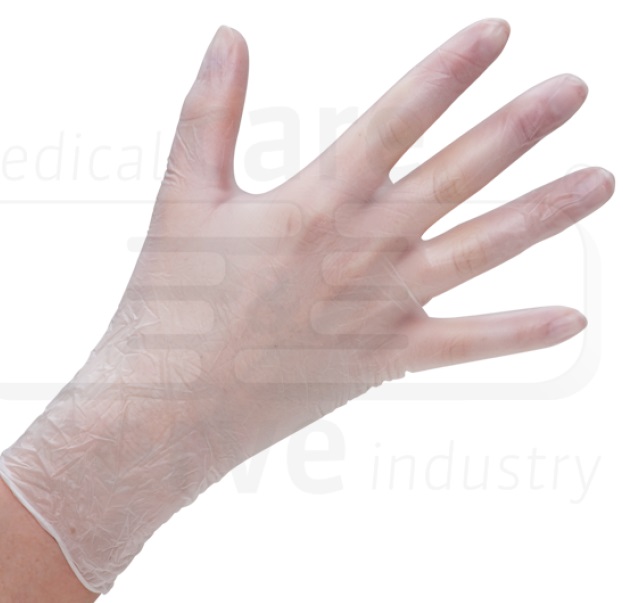 care&serve-Einwegschutz, Einmal-Einweg-Vinyl Handschuhe, puderfrei, Premium plus, weiß, Pkg á 100 Stück, VE: 10 Pkg