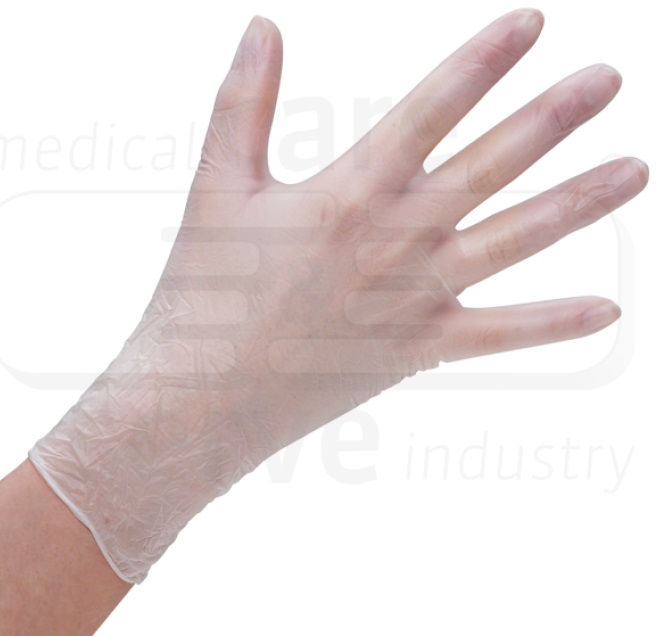 care&serve-Hygiene, Einmal-Einweg-Vinyl Handschuhe, puderfrei, Premium plus, weiß, Pkg á 100 Stück, VE: 10 Pkg