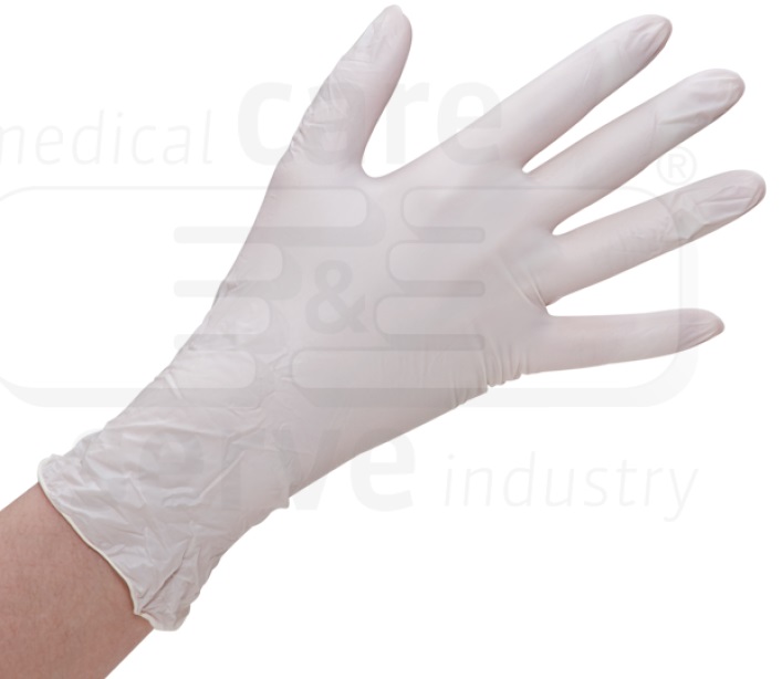 care&serve-Einwegschutz, Einmal-Einweg-Vinyl Handschuhe, puderfrei, stretch plus, creme, Pkg á 100 Stück, VE: 10 Pkg