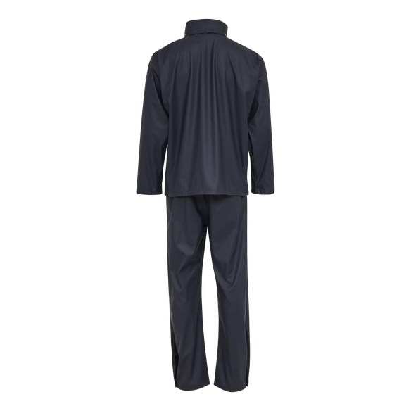 ELKA-Nässeschutz, Regenschutz,  PU-Regen-Nässe-Wetter-Schutz-Set, Jacke und Hose, marine