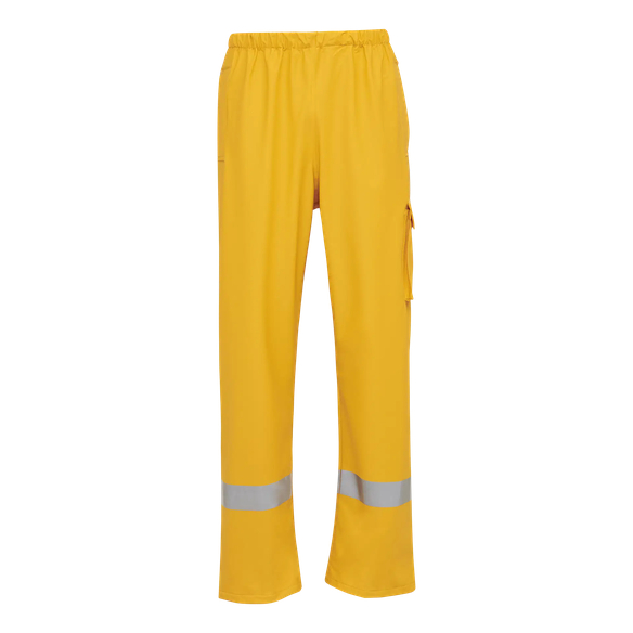 ELKA-Nässeschutz, Regenschutz, D-LUX-Regen-Nässe-Wetter-Schutz-Bundhose, DRY ZONE, 190g/m², gelb