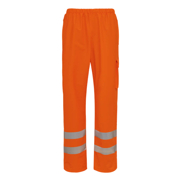 ELKA-Nässeschutz, Regenschutz, D-LUX-Regen-Nässe-Wetter-Schutz-Bund-Hose, EN 471, DRY ZONE, 170g/m², warnorange