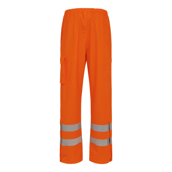 ELKA-Nässeschutz, Regenschutz, D-LUX-Regen-Nässe-Wetter-Schutz-Bund-Hose, EN 471, DRY ZONE, 170g/m², warnorange