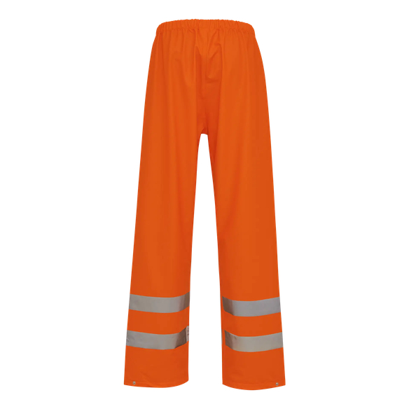 ELKA-Nässeschutz, Regenschutz, Regen-Nässe-Wetter-Schutz-Bund-Hose, DRY ZONE VSIBLE, 170g/m², warnorange