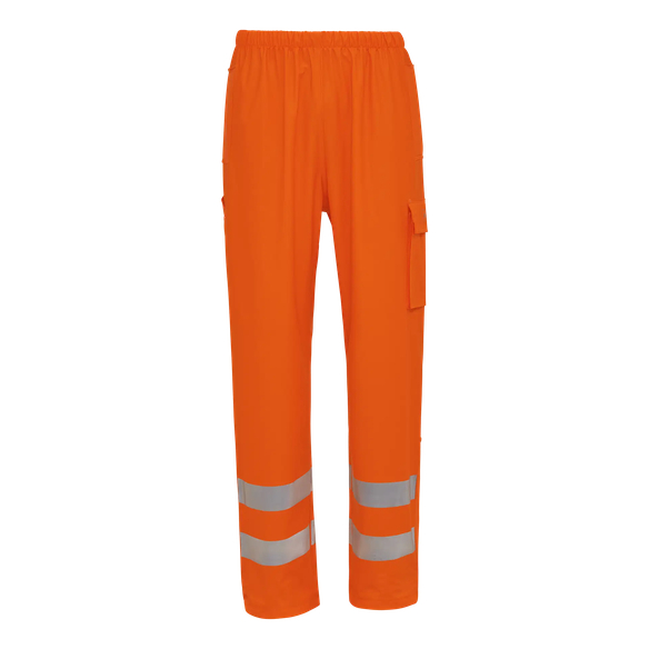 ELKA-Nässeschutz, Regenschutz, Regen-Nässe-Wetter-Schutz-Bund-Hose, EN 471, DRY ZONE OFFSHORE, 200g/m², warnorange
