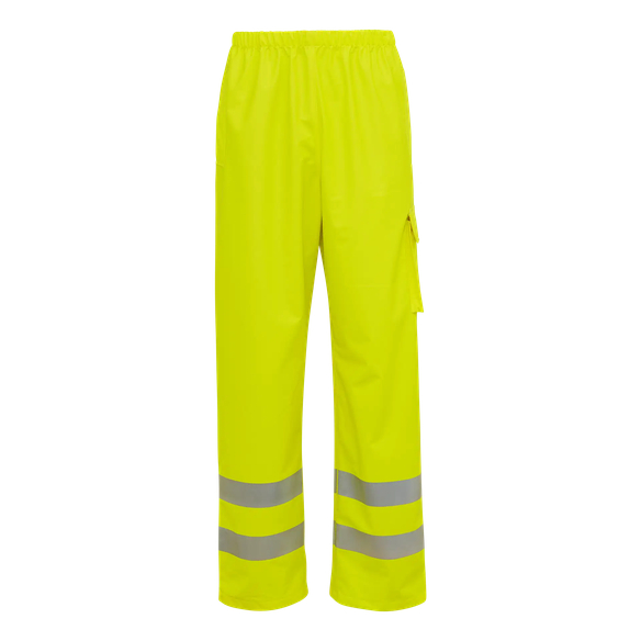 ELKA-Nässeschutz, Regenschutz, Regen-Nässe-Wetter-Schutz-Bund-Hose, EN 471, DRY ZONE OFFSHORE, 200g/m², warngelb