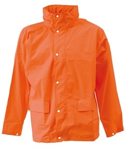 ELKA-Regenschutz, Regen-Nässe-Wetter-Schutz-Jacke, Dry Zone, orange