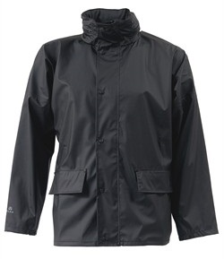 ELKA-Regenschutz, Regen-Nässe-Wetter-Schutz-Jacke, Dry Zone, schwarz